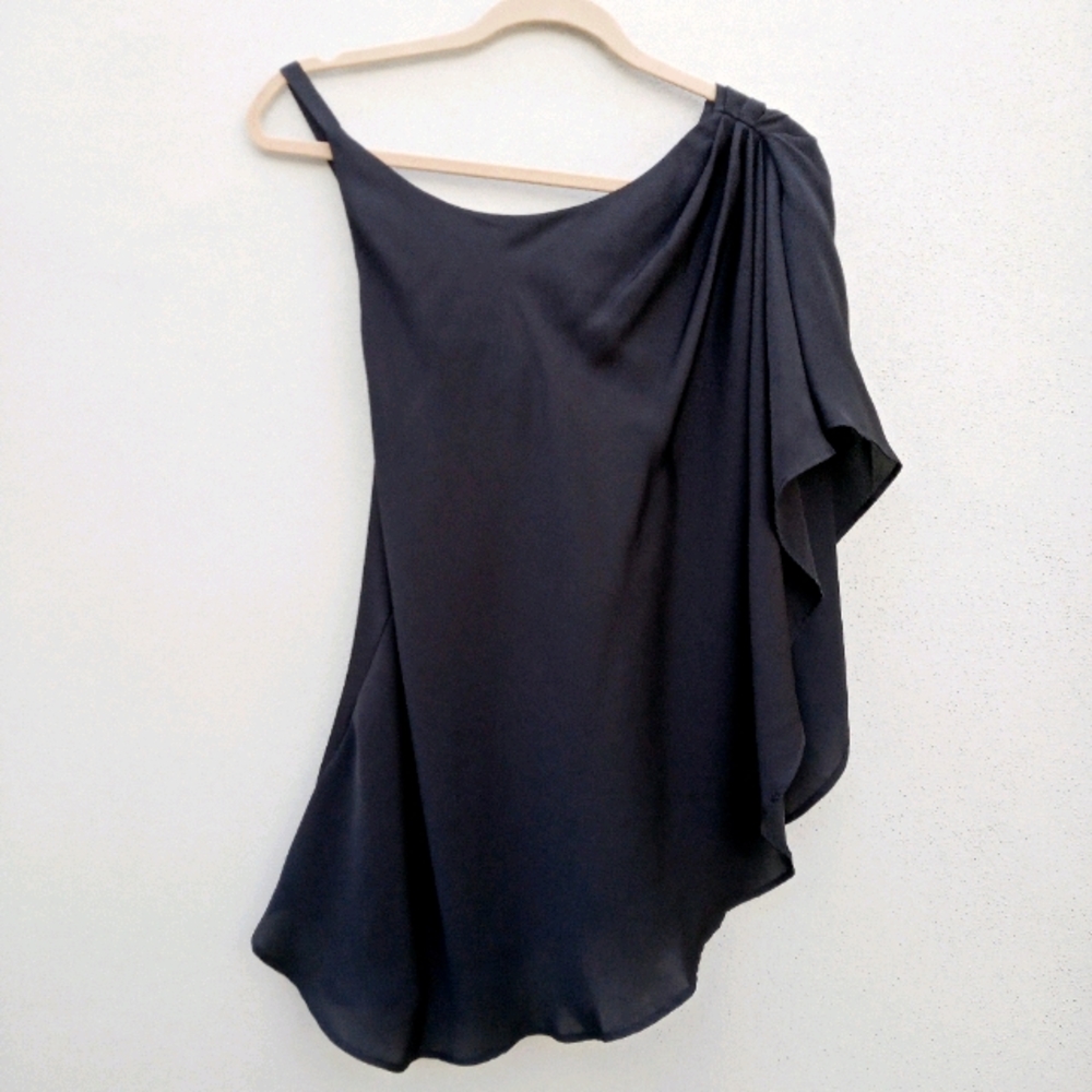 BCBGeneration Black Asymmetrical Sexy Top Medium